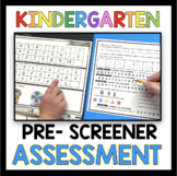 Kindergarten Pre-Screener Assessment - Registration - Roun