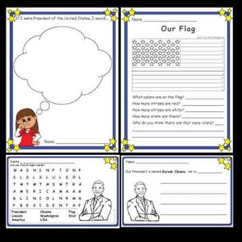 Barack Obama Kindergarten Worksheet / Barack Obama Mini Unit by