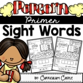 Kindergarten Primer Sight Words: Popcorn Theme