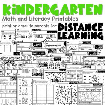 Preview of Kindergarten Printable Packet for May | Everything You Need in 1 Set