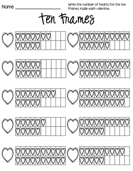 Kindergarten Printables: February Themed by The Buzzing Spot | TpT