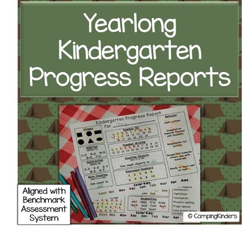 Preview of Kindergarten Progress Report - Aligned with Benchmark Assessment System ( BAS )