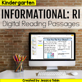 Kindergarten RI Informational Digital Passages with Digita