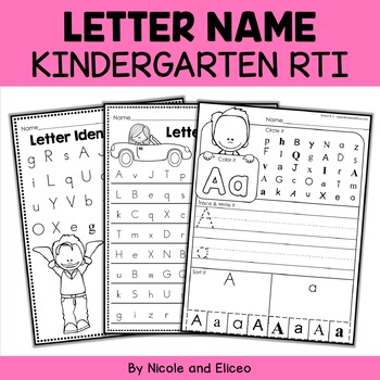 Preview of Kindergarten RTI Letter Identification