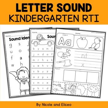 Preview of Kindergarten RTI Letter Sounds