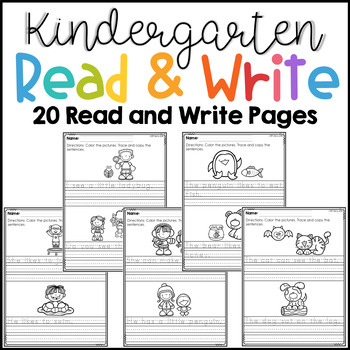 Kindergarten Read and Write The Bundle by BFC and Co Teaching Resources