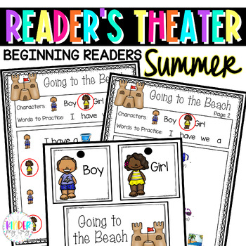 Preview of Kindergarten Summer Readers Theater | Fluency Practice Emergent Reader Plays