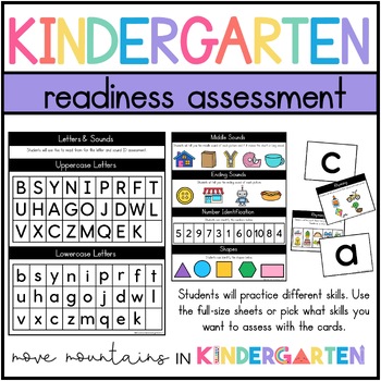 Preview of Kindergarten Readiness Asessment