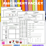 Kindergarten Readiness Assessment Packet-Easy to Use