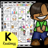 Kindergarten Readiness Chart - Goals - Preschool and PreK 