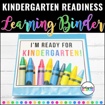 Preview of Kindergarten Readiness Learning Binder: How to Get Ready for Kindergarten
