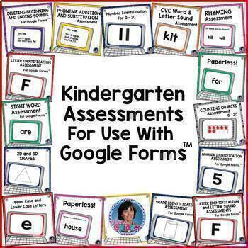 Preview of Kindergarten Readiness, Mid Year & EOY Assessment: ELA & Math {Digital Resource}
