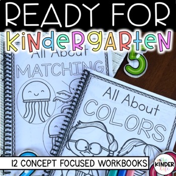 Preview of Kindergarten Readiness Preschool Activity Bundle | Pre-K Math Reading Worksheets