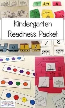 kindergarten readiness packet with activities and