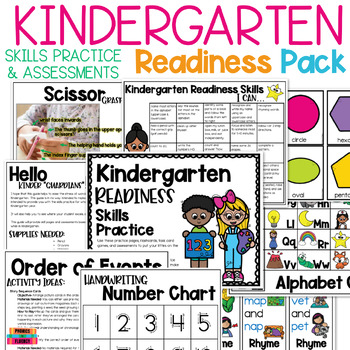 Preview of Kindergarten Readiness Packet - Summer Review for Kindergarten Round Up