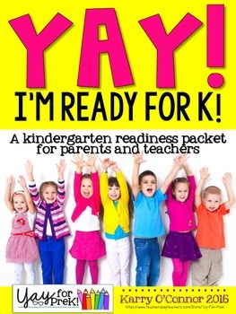 Preview of Kindergarten Readiness Packet - preschool, pre-k, kindergarten summer practice