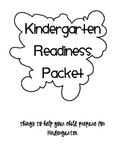 Kindergarten Readiness Packet: reading, writing and math skills