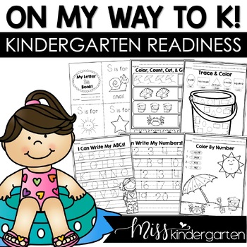 Preview of Preschool Review Worksheets PreK Summer Packet Kindergarten Readiness Activities