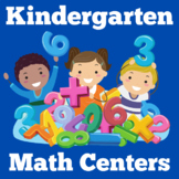 Kindergarten Math Centers Numbers Games Activities BUNDLE