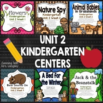 Preview of Kindergarten Reading Centers Reading Street Unit 2 Bundle
