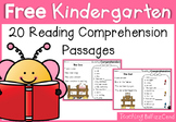 Free Kindergarten Reading Comprehension and Questions
