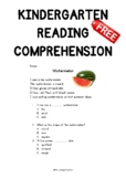 Kindergarten Reading Comprehension - Distance learning packet