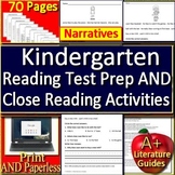 Kindergarten Reading Literature Passages and Questions CCS