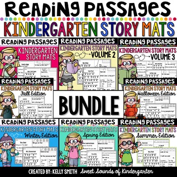 Preview of Kindergarten Reading Comprehension Passages {BUNDLE}