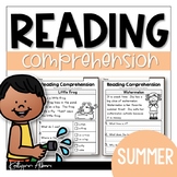 Kindergarten Reading Comprehension Passages - SUMMER
