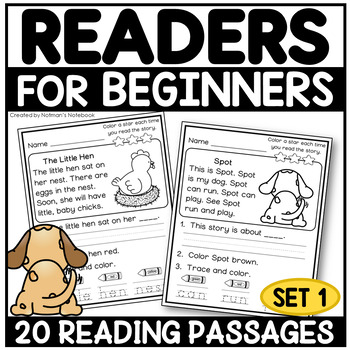 Preview of Kindergarten Reading Comprehension | Set 1