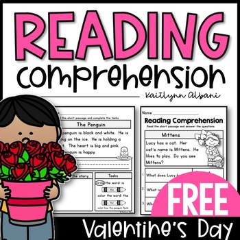 Preview of Kindergarten Reading Comprehension Passages - Valentine's Freebie