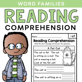 Preview of Reading Comprehension Passages - Word Families