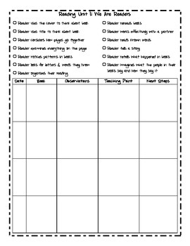 Preview of Kindergarten Reading Conference Forms
