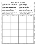 Kindergarten Reading Conference Forms