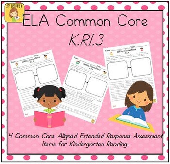 Preview of Kindergarten Reading Extended Response Set K.RI.3