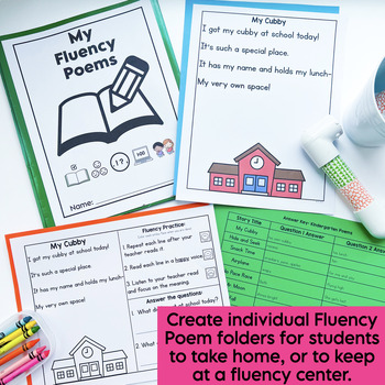 Kindergarten Reading Fluency Poems | Poetry Comprehension Practice ...