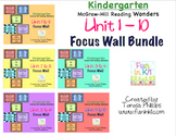 Kindergarten Reading Focus Wall Bundle for Units 1-10McGra