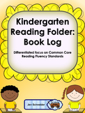 Kindergarten Reading Folder: Book Log