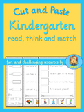 Kindergarten Reading Fun  read, think and match