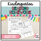 Kindergarten Reading Homework | Phonics First | Science of