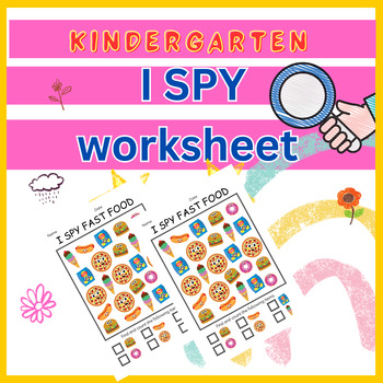 Kindergarten Reading I Spy CVC Words by the educaters | TPT