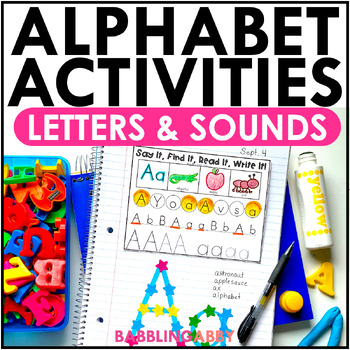 Preview of Kindergarten Intervention for Letter Recognition Alphabet Tracing Letter Mats