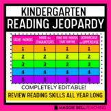 Kindergarten Reading Jeopardy Virtual Review Game Distance