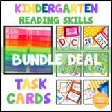 Kindergarten Reading Skills Task Cards Bundle