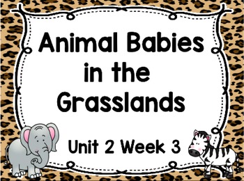 Preview of Kindergarten Reading Street Animal Babies in Grasslands Unit 2 Week 3 Flipchart
