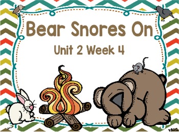 Preview of Kindergarten Reading Street Bear Snores On Unit 2 Week 4 Flipchart