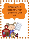 Kindergarten Reading Street Homework Pack Units 1-6