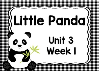 Preview of Kindergarten Reading Street Little Panda Unit 3 Week 1 Flipchart