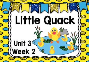 Preview of Kindergarten Reading Street Little Quack Unit 3 Week 2 Flipchart
