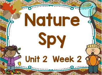 Preview of Kindergarten Reading Street Nature Spy Unit 2 Week 2 Flipchart